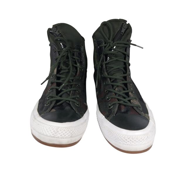 CONVERSE CHUCK TAYLOR ALL STAR! VAMO GREEN/BLACK ZIPPER FRONT SNEAKERS! SZ 11 - Picture 5 of 11